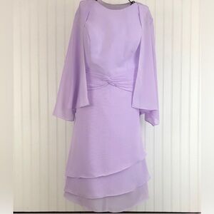 Purple Midi Tiered Dress from Gown Gallery